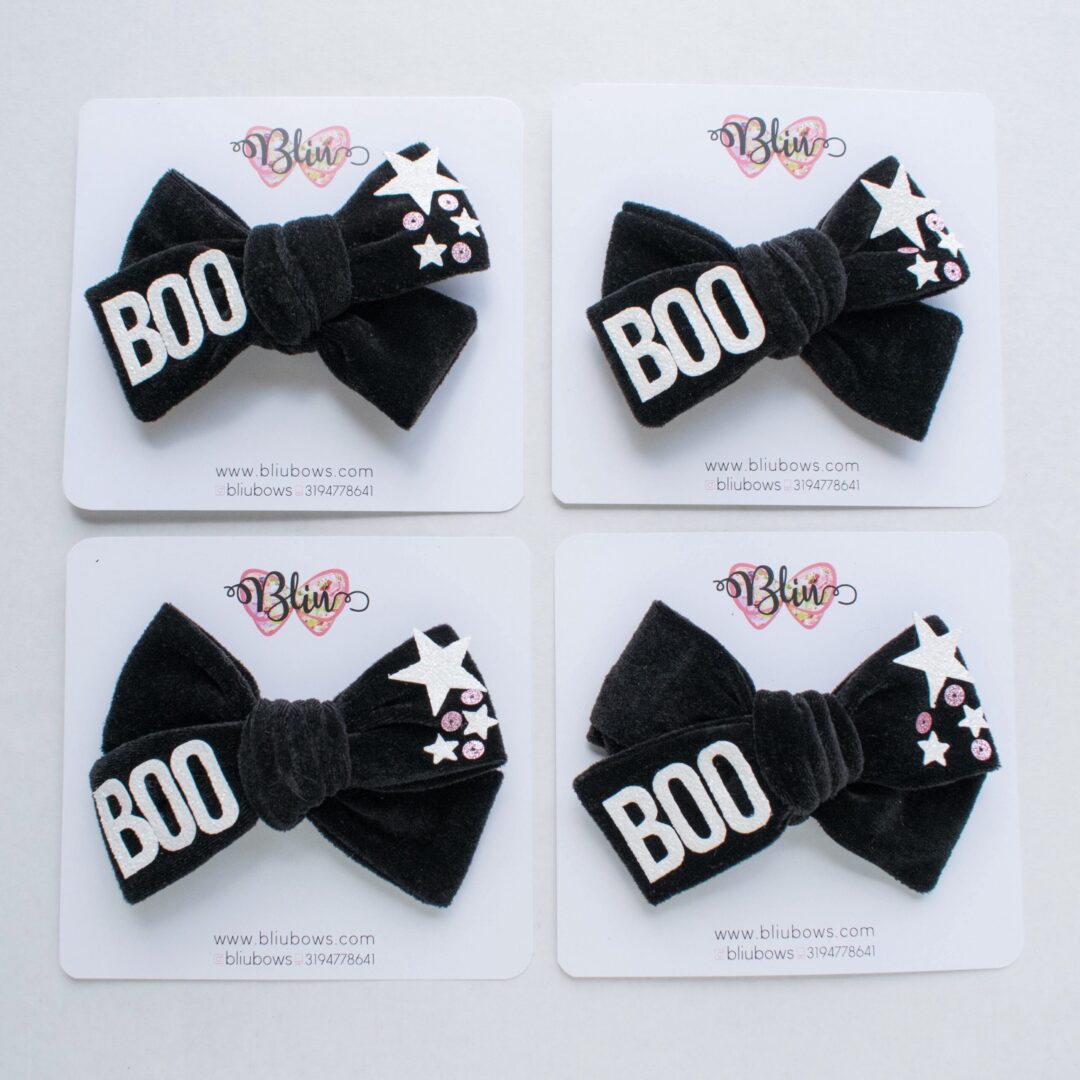 Maxi moño terciopelo BOO