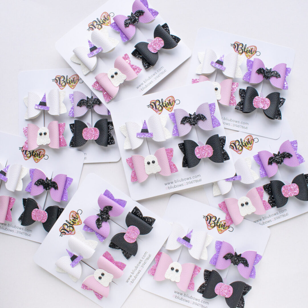 Set x 4 pinzas Halloween Murcielago-Calabaza-Fantasma-Gorro